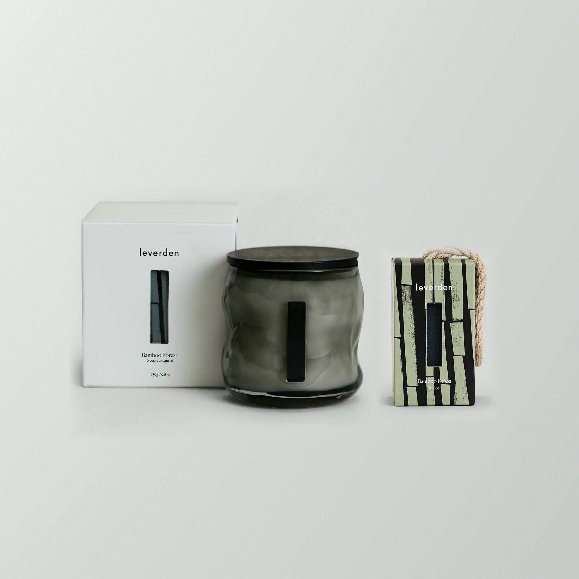Bamboo Forest Ritual Set - candle and bar soap together