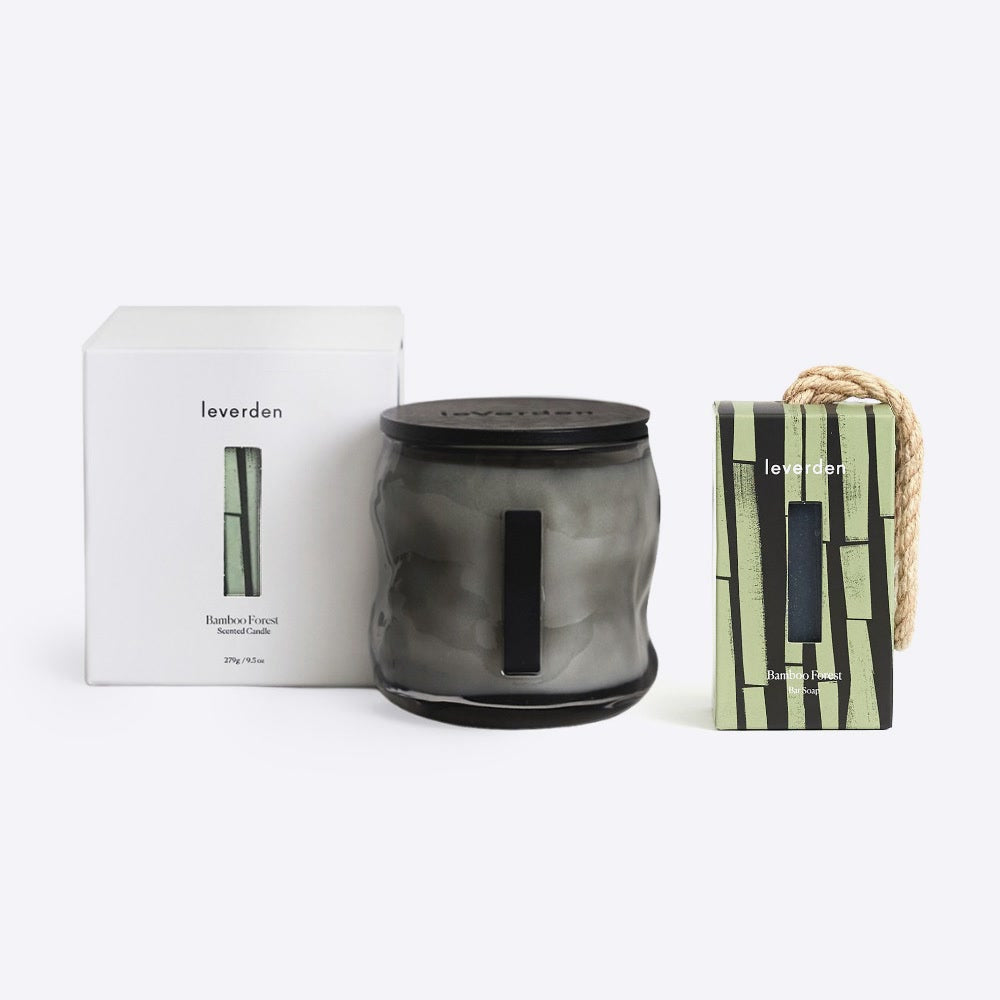 Bamboo Forest Ritual Set - candle and bar soap together