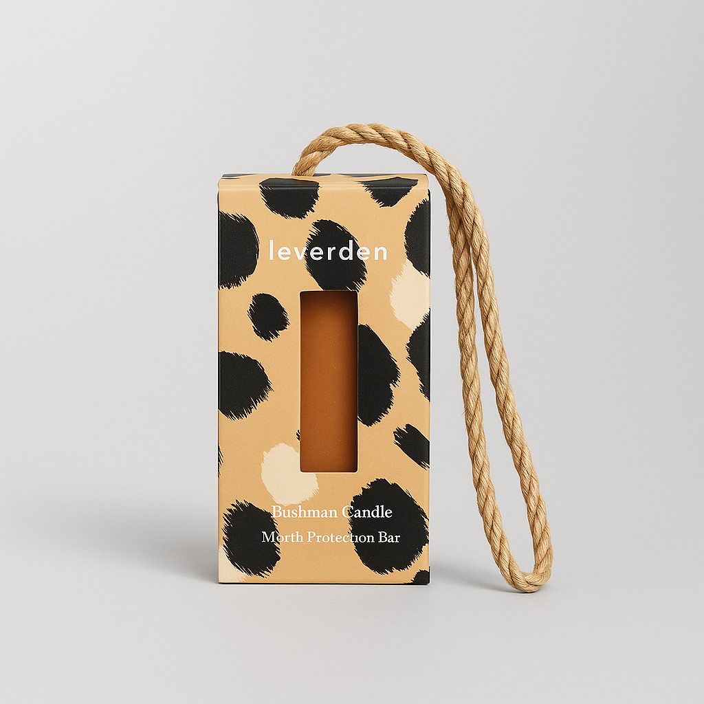 Bushman Candle Myrrh Protection Bar in its box