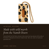 Bushman Candle Myrrh Protection Bar made with wild myrrh from the Namib Desert